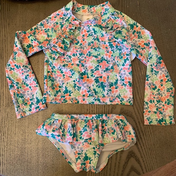 Tucker + TateSwimwear Swim set Bathing Suit Rashguard Bikini Bottom 2T 18-24